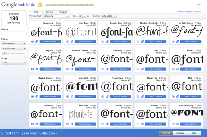 google fonts free download